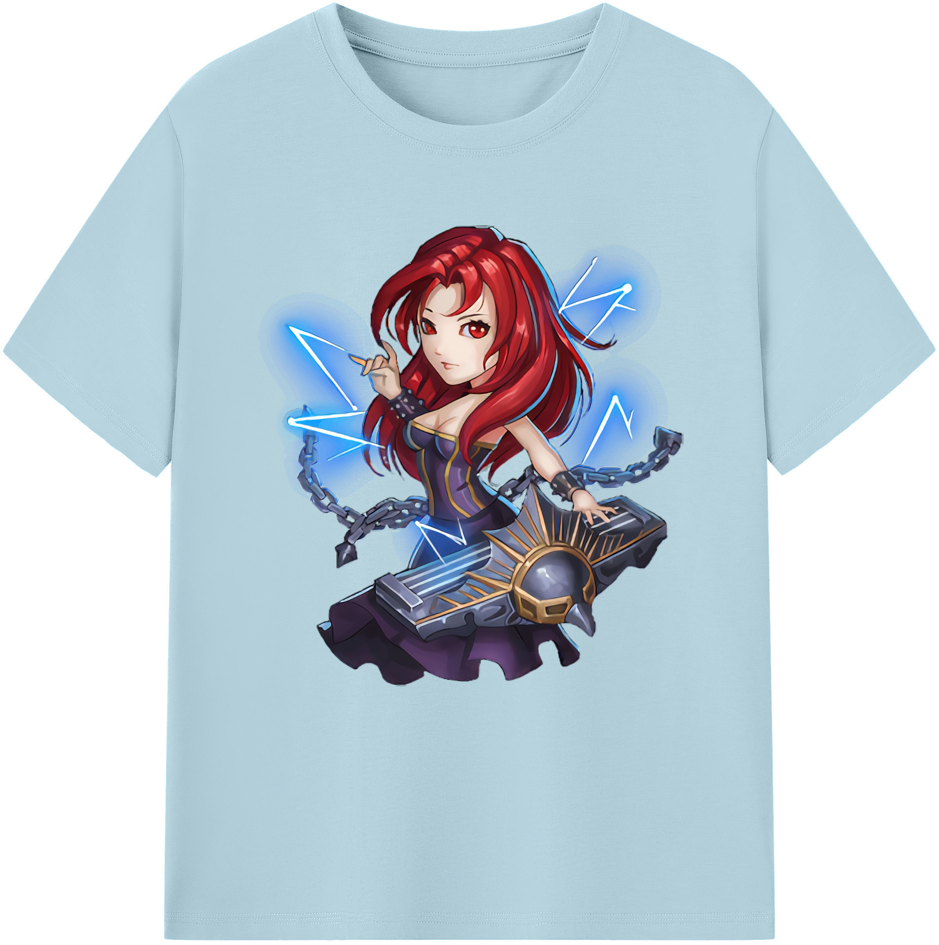 リーグ・オブ・レジェンド League of Legends LOL 綿100％半袖Tシャツ（フロントプリント）